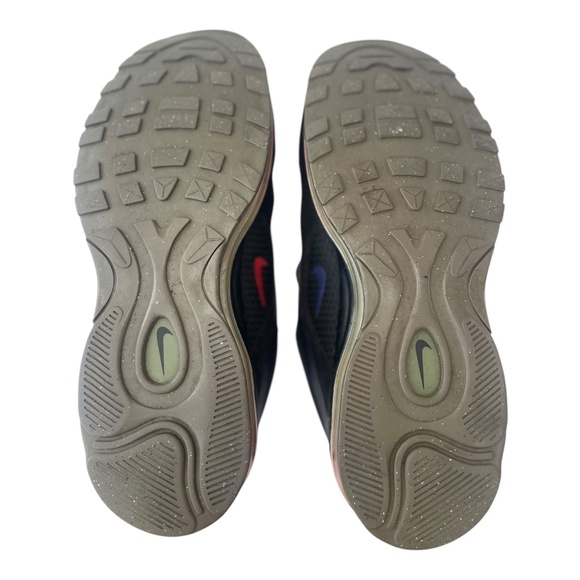 2017 Nike Air Max 97 Ultra Premium Black Rush Blue & Red Running Size 9 - Picture 5 of 8